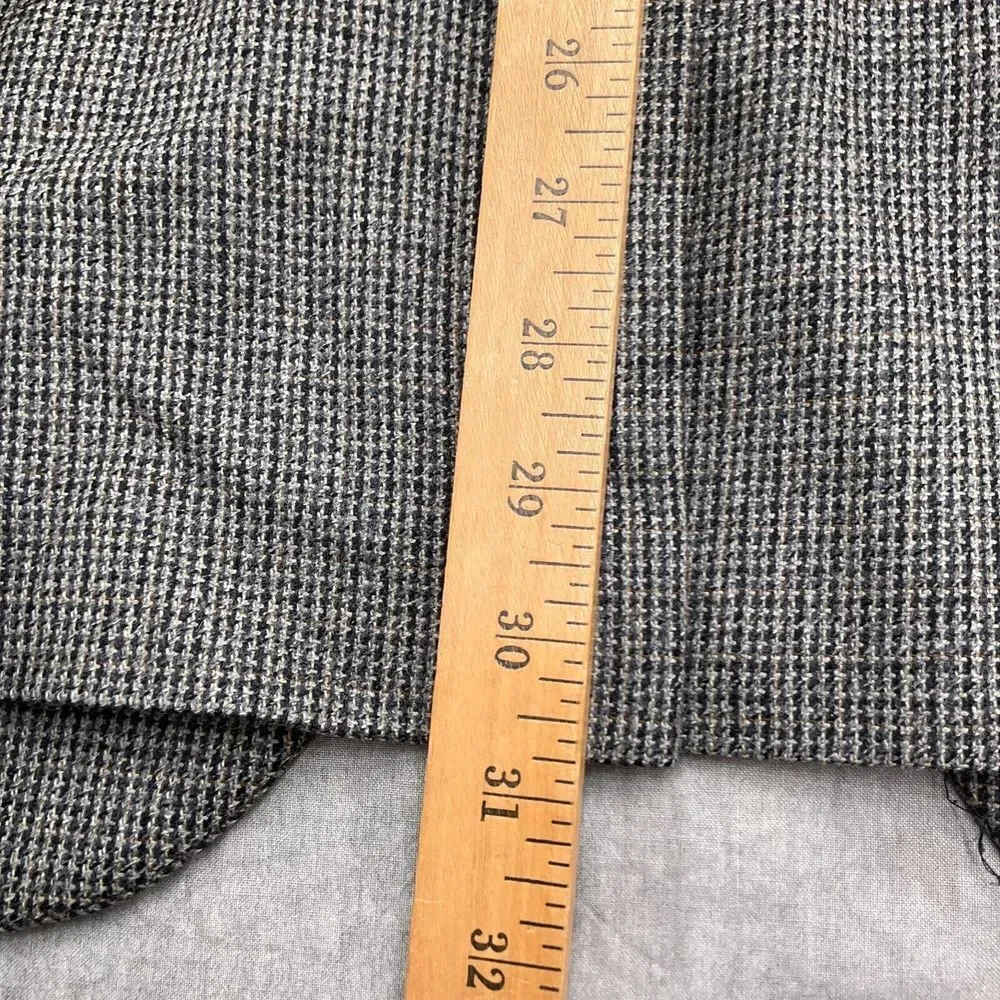 Chaps Blazer Men 40R Black Gray Brown Lambswool Classic‎ Career Sport Jacket